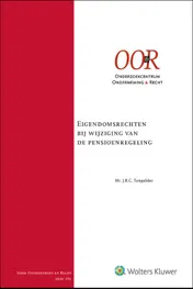 Omslag van Eigendomsrechten bij wijziging van de pensioenregeling