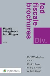 Omslag van Fiscale beleggingsinstellingen