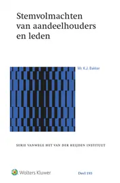 Omslag van Stemvolmachten van aandeelhouders en leden
