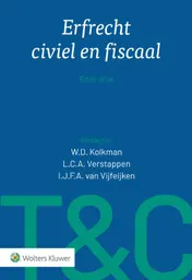 Omslag van Erfrecht civiel en fiscaal