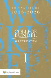 Omslag van Collegebundel Privaatrecht 2025-2026