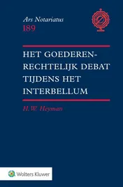 Omslag van Het goederenrechtelijk debat tijdens het interbellum
