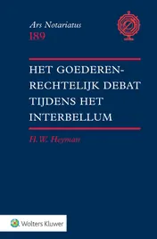 Omslag van Het goederenrechtelijk debat tijdens het interbellum