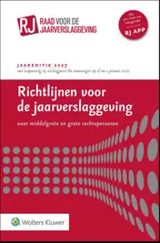 Omslag van Richtlijnen voor de jaarverslaggeving, middelgrote en grote rechtspersonen 2027