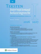 Omslag van Teksten Internationaal belastingrecht 2026/2027
