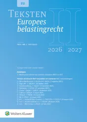 Omslag van Teksten Europees belastingrecht 2026/2027