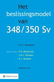 Omslag van Het beslissingsmodel van 348/350 Sv
