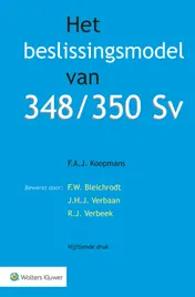 Omslag van Het beslissingsmodel van 348/350 Sv