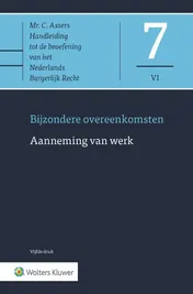 Omslag van Aanneming van werk