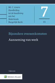 Omslag van Aanneming van werk