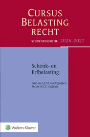 Omslag van Studenteneditie Cursus Belastingrecht Schenk- en Erfbelasting 2026-2027