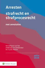 Omslag van Arresten strafrecht en strafprocesrecht 2026