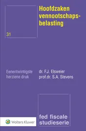 Omslag van Hoofdzaken vennootschapsbelasting