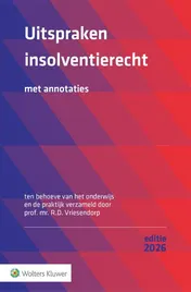 Omslag van Uitspraken insolventierecht editie 2026