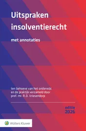 Omslag van Uitspraken insolventierecht editie 2026