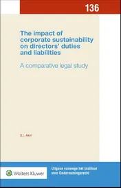 Omslag van The impact of corporate sustainability on directors’ duties and liabilities