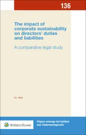 Omslag van The impact of corporate sustainability on directors’ duties and liabilities