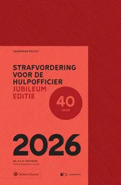 Omslag van Zakboek Strafvordering voor de hulpofficier 2026