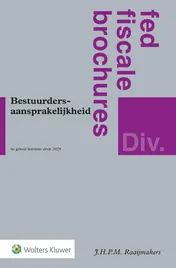 Omslag van Bestuurdersaansprakelijkheid