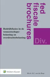 Omslag van Bedrijfsfusies in de vennootschapsbelasting en overdrachtsbelasting