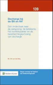 Omslag van Decharge bij de BV en NV