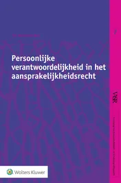 Omslag van Persoonlijke verantwoordelijkheid in het aansprakelijkheidsrecht