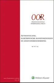 Omslag van Authenticatie, elektronische handtekeningen en gegevensbescherming