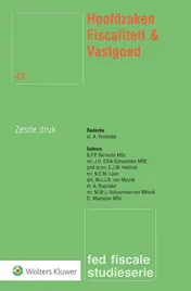 Omslag van Hoofdzaken Fiscaliteit & Vastgoed