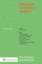 Omslag van Hoofdzaken Fiscaliteit & Vastgoed