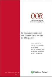 Omslag van De (on)mogelijkheden van collectieve acties bij ESG-zaken