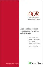 Omslag van De (on)mogelijkheden van collectieve acties bij ESG-zaken
