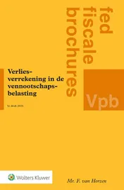 Omslag van Verliesverrekening in de vennootschapsbelasting