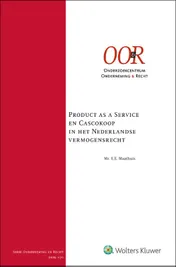 Omslag van Product as a Service en Cascokoop in het Nederlandse vermogensrecht