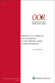 Omslag van Product as a Service en Cascokoop in het Nederlandse vermogensrecht