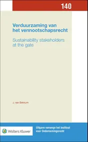 Omslag van Verduurzaming van het vennootschapsrecht