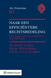 Omslag van Naar een efficiëntere rechtsbedeling