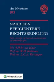 Omslag van Naar een efficiëntere rechtsbedeling