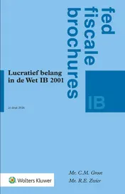 Omslag van Lucratief belang in de Wet IB 2001