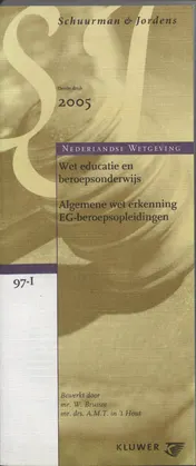 Omslag van Wet educatie en beroepsonderwijs