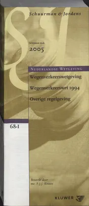 Omslag van Wegenverkeerswetgeving