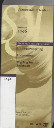 Omslag van Luchtvaartwetgeving