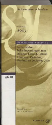 Omslag van Nederlandse belastingverdragen met Belarus, Estland, Letland, Litouwen, Oekraine, Rusland en de Sovjet-Unie