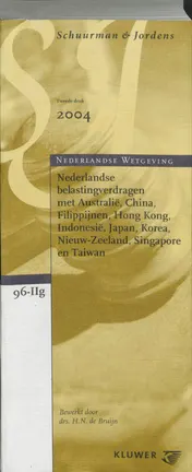 Omslag van Nederlandse belastingverdragen met Australie, China, Filippijnen, Hong Kong, Indonesie, Japan, Korea, Nieuw-Zeeland, Singapore en Taiwan