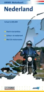 Omslag van ANWB motorkaart Nederland 1:300.000