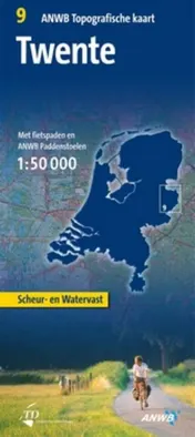 Omslag van Topografische kaart 9 Twente 1:50.000