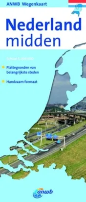 Omslag van Wegenkaart Nederland Midden