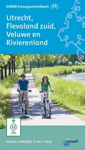 Omslag van ANWB knooppuntenkaart fiets Utrecht, Flevoland zuid, Veluwe en Rivierenland