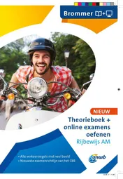 Omslag van Theorieboek+online examens oefenen Rijbewijs AM - Brommer