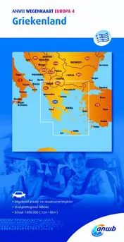 Omslag van ANWB wegenkaart Europa 4 Griekenland