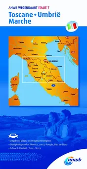 Omslag van ANWB wegenkaart Italië 7. Toscane,Umbrië,Marche